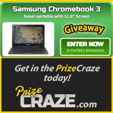 Prize_Craze's tweet image. #Sweepstakes #PrizeDrawing #GiveawayAlert
💻
If you need a new laptop, enter to #win our next Samsung Chromebook #Giveaway ending soon!
👇
Get in the PrizeCraze today: ow.ly/QTVz50N7tRL