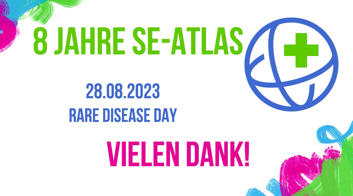 Wir sind 8 Jahre alt‼️
Am #RareDiseaseDay2023 hatte der SE-ATLAS Geburtstag!
💜-DANK an ALLE die se-atlas.de unterstützen, die Versorgung für #SelteneErkrankungen sichtbarer zu machen.
➡️Für Betroffene, Angehörige, Ärzt:innen & Forschende
#SeltenSindViele