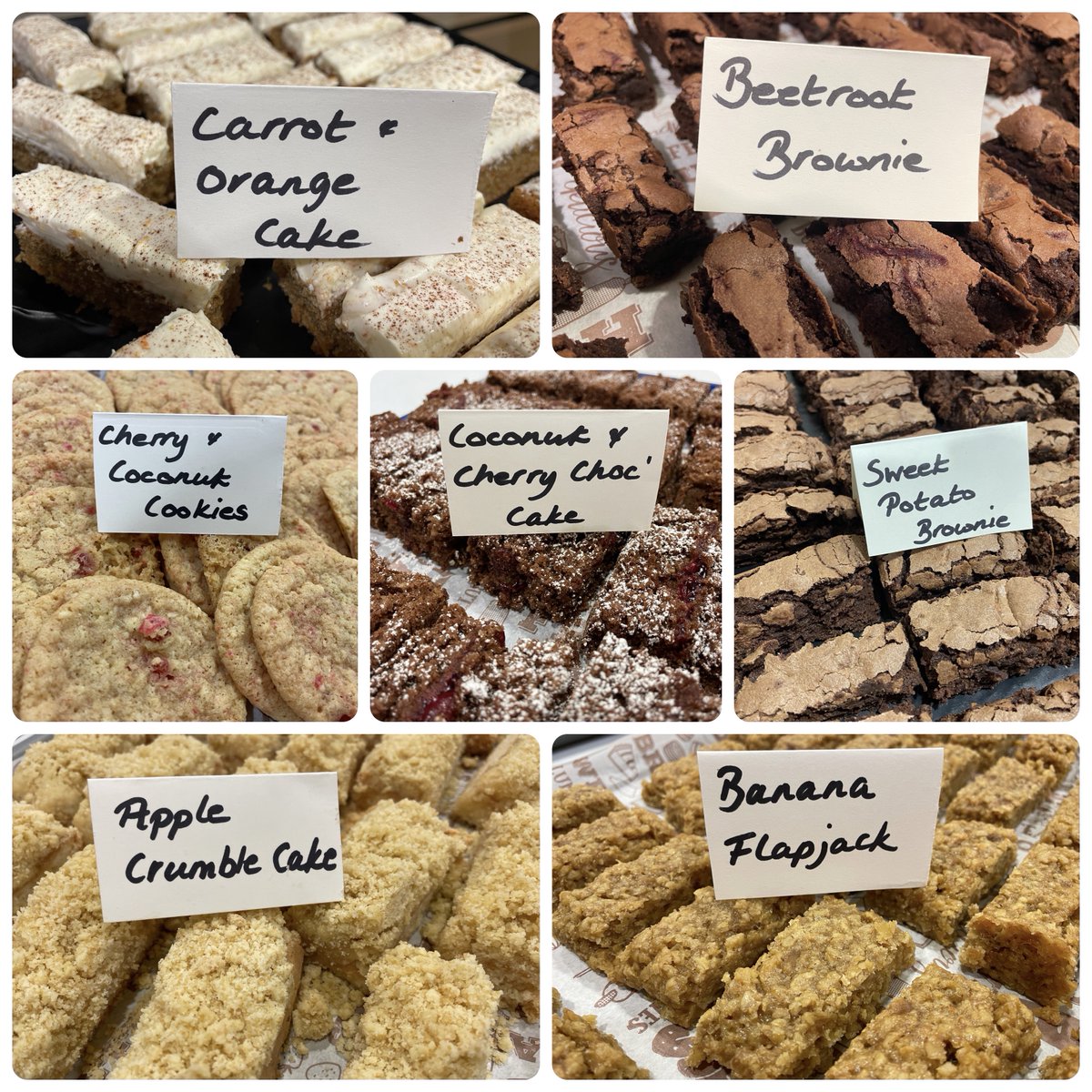 Which do you want to try?

Students this afternoon have been sampling some NEW fruit and vegetable based treats! The Beetroot Brownie was a firm favourite!

Look out for the student feedback survey next week! 

#schoolfoodchampions #biteback2030 #fruitbasedtreats #canteenmenu