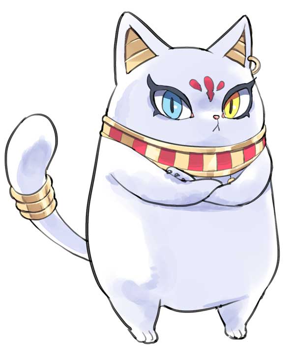 white background cat no humans heterochromia blue eyes jewelry simple background  illustration images