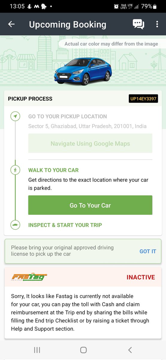 nlpwithved's tweet photo. @Zoomcar_India I am attaching screenshots... please go through and process my full refund 🙏 

Go to your pickup location did not work, even the location link sent through WhatsApp didn't work.

I expect honesty from Zoom cars.

Regards

VED https://t.co/LwTUKlUm7w