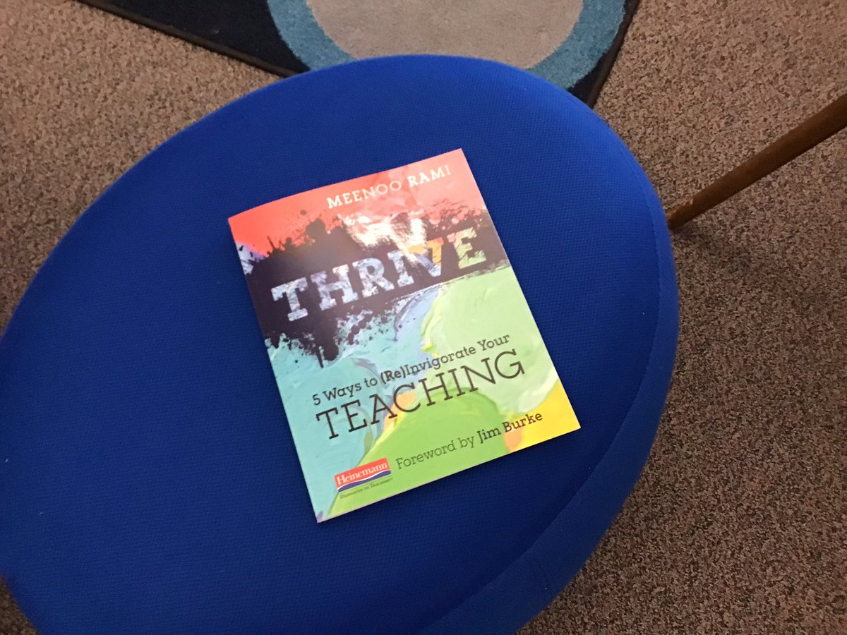 jamie_winchell's tweet photo. Our 6 week professional development discussion group with @MeenooRami’s accessible &amp; inspiring book *Thrive* ended today. It was a great run! #oakpark97 #julianworks https://t.co/v6fURUKA1Y