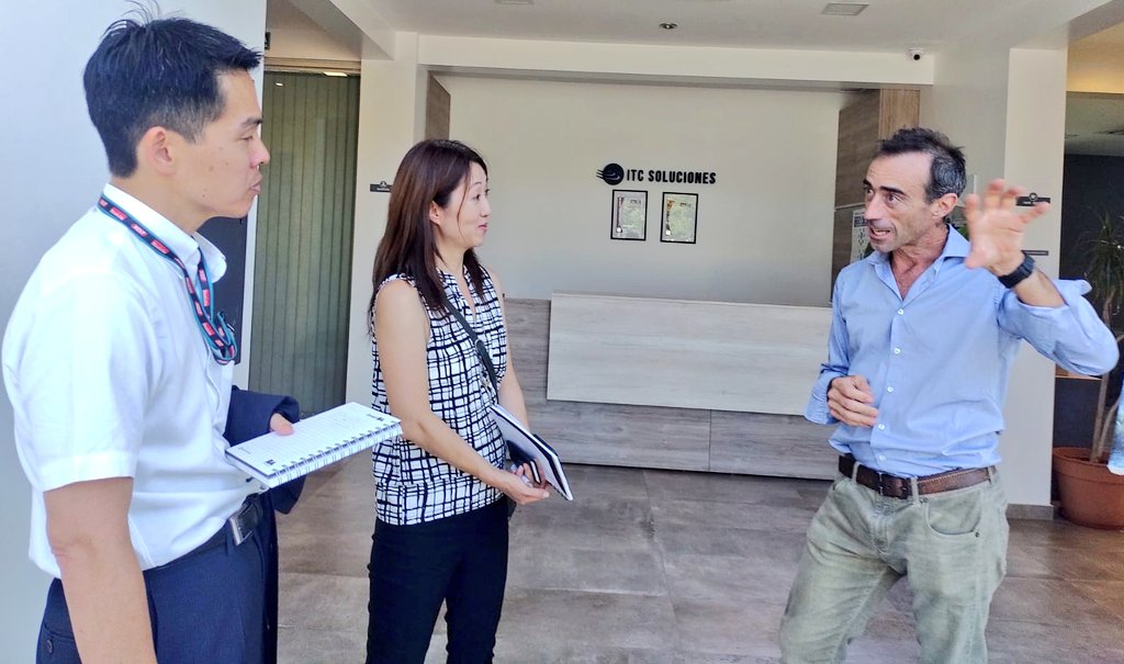 Recibimos en el Parque a Silvia Yamaki, Directora de Proyecto y a Nishizawa Yusuke, Director General de <a href="/JETRO_BsAs/">JETRO Buenos Aires</a> Org. de Promoción, Comercio e Inversión de Japón para Argentina. 
Junto a referentes de <a href="/IDITSMza/">IDITS</a> recorrieron el predio y visitaron a ITC Soluciones e <a href="/InterBrainCo/">InterBrain Innovation</a>