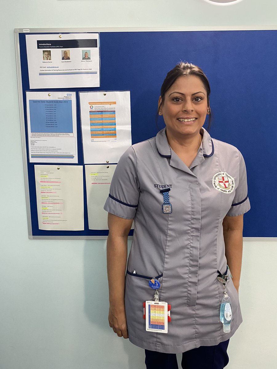 Karen0574's tweet photo. Last day of Aveesha’s 4 week community placement with Widnes South DN team. 1st year student nurse, 1st placement, you’ve been amazing, wishing you every success in your nurse training you will be a fantastic nurse 👩🏼‍⚕️ 🩼🤩 #studentnurse @BCHFTStaff @Stephan14644007 @BCHFTCareers https://t.co/QNmvVUY1mO