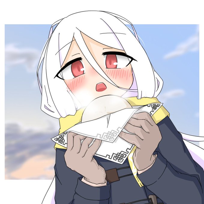 肉まんを食べるシキちゃんは可愛いので 