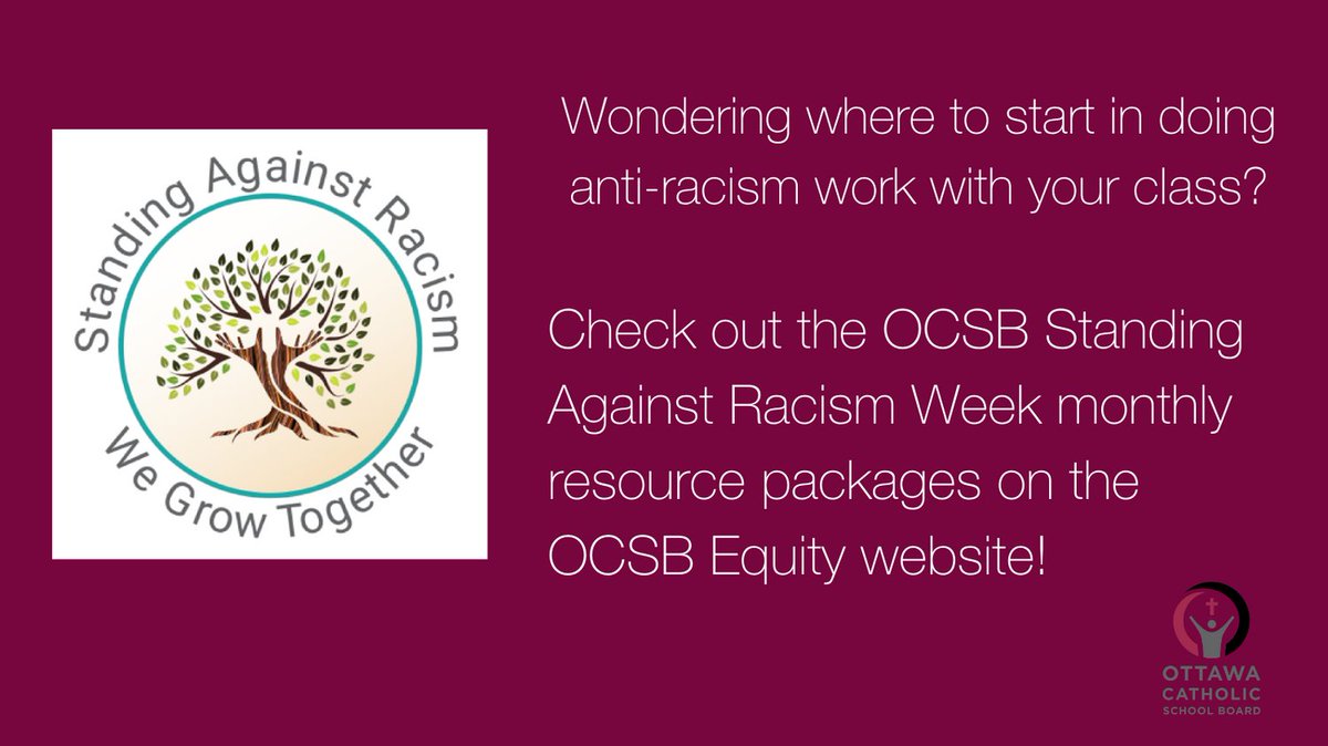 Haven't checked out our #ocsb Standing Against Racism website yet?  So many great events to register for and resources to check out!  Don't get caught missing out! #ocsbStandingTogether <a href="/OttCatholicSB/">Ottawa Catholic School Board</a>   sites.google.com/ocsb.ca/ocsb-e…