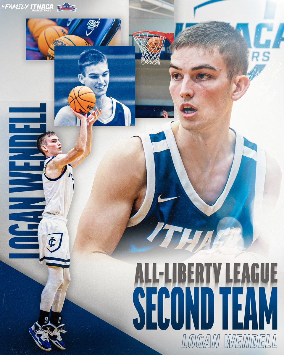 IthacaMBB's tweet photo. Huge congratulations to our very own Luka Radovich and Logan Wendell for earning All-Liberty League honors this season!

#GoBombers | #Family https://t.co/7816MulizX