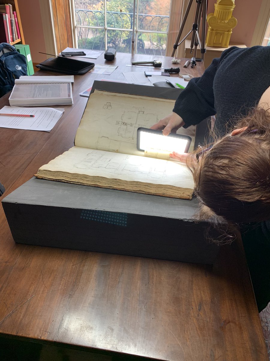 Many thanks to Ann-Marie Miller <a href="/Codex29123/">Codex Conservation</a> for a very useful discussion based on forensic analysis as to how the Thorpe album came about. This sheds unique light on the scope of this precious collection hence on my project <a href="/SoaneMuseum/">Sir John Soane's Museum 🏛️🖼️</a> <a href="/KentArch/">Kent School of Architecture and Planning</a> <a href="/UniKent/">University of Kent</a> @BritishAcademy.