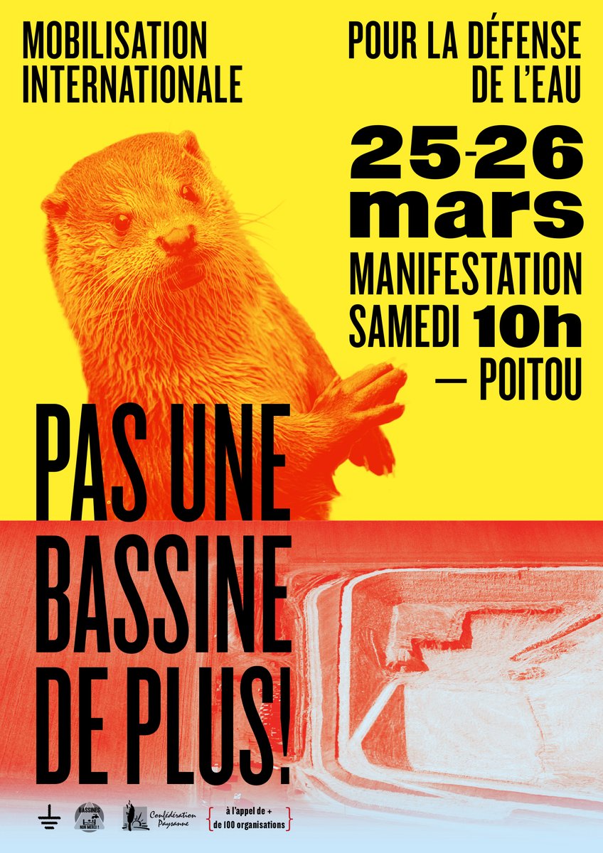 lessoulevements's tweet photo. @BFMTV Si vous en avez marre des petits gestes et de faire pipi sur les pistes de ski pour économiser l'eau des canons à neige comme @ChristopheBechu, le 25-26 mars vous pouvez venir à la mobilisation internationale contre les #mégabassines qui s'accaparent des millions de m³ d'eau ! https://t.co/NwWVOTnH0k
