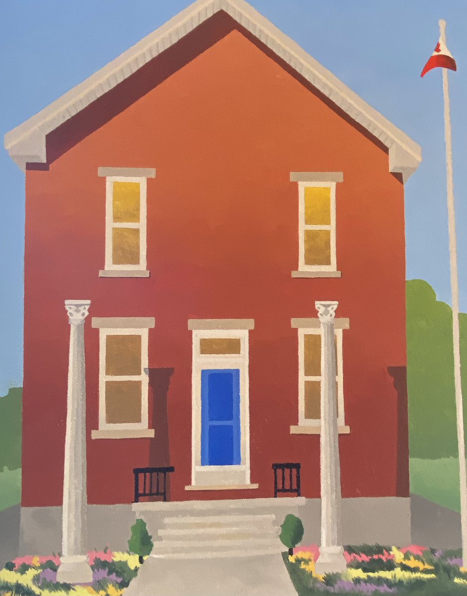 SharynSeibert's tweet photo. Nan Hogg and I have collaborated to bring you this celebration of our Ward neighbourhood. Please drop by Royal City Brewery to have a look at the iconic architecture portrayed in our paintings.#Guelph #Ward #Guelphartists https://t.co/nG9uMiIIeL