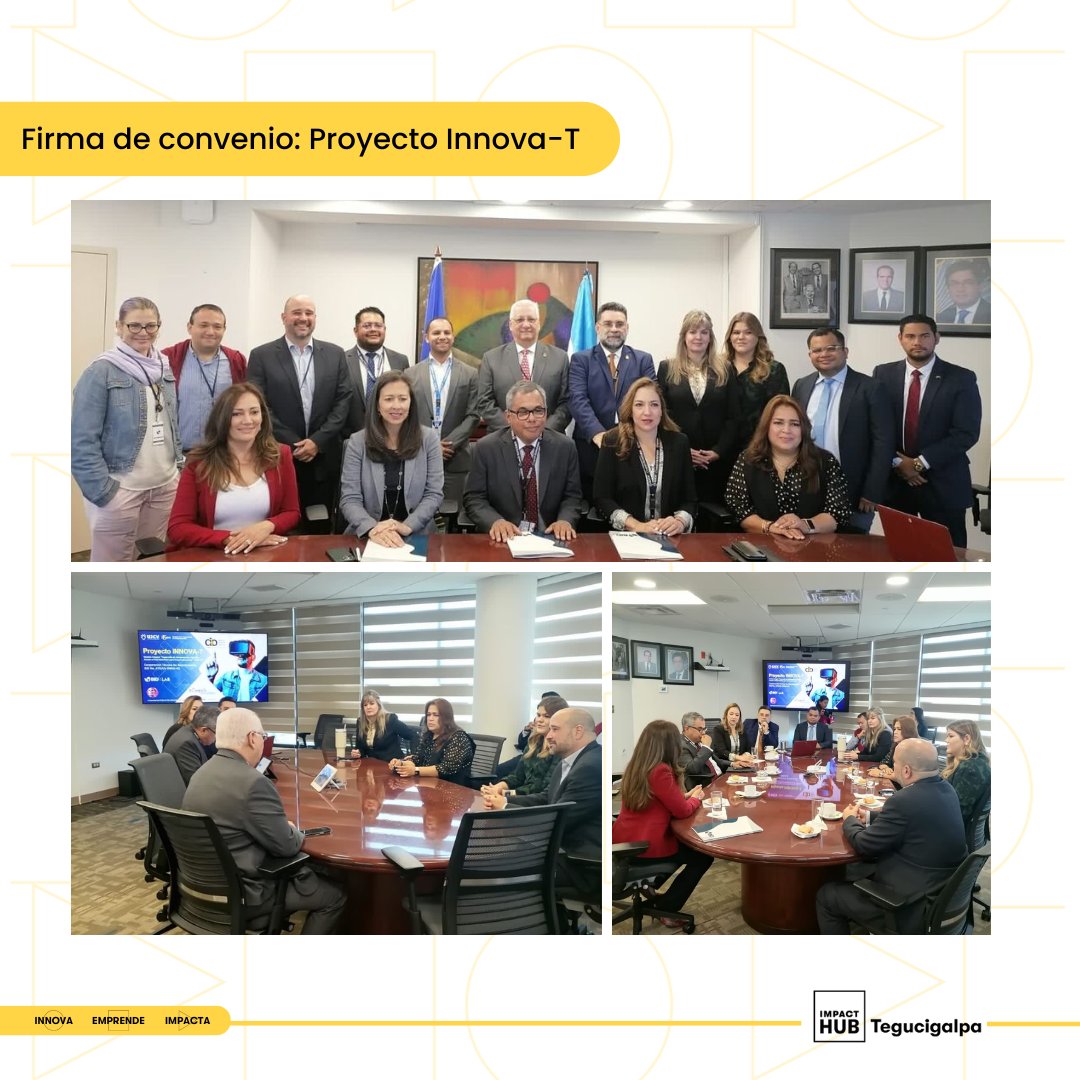 impacthubTGU's tweet photo. El Banco Interamericano de Desarrollo en Honduras en Honduras  y  la Universidad José Cecilio del Valle' lanzan el proyecto Innova-T. Nos sentimos alegres de formará parte en la implementación de este proyecto junto a otros actores del ecosistema emprendedor. https://t.co/LMisQcJKlp