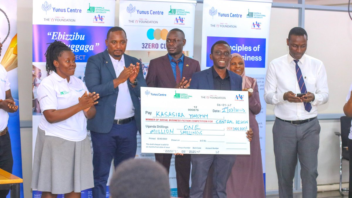 kiuyyfoundation's tweet photo. Below are the winners of Social Fiction Competition
• Kasasira Timothy - Winners (Cash prize UGX 1,000,000)
• Nalugo Grace Resty - 1st Runner Up (Cash prize UGX 500,000)
• Nsozi Heather - 2nd Runner Up (Cash prize of UGX 250,000) https://t.co/MDl90htgtR