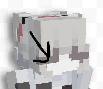 dqzzlee's tweet photo. @notJustaSadCat ok like i don't understand what the point of adding those two pixels over the eyes do. i notice a lot of people do this with their skins and i just don't understand how it looks good. pls explain. https://t.co/A75cjw5fEE