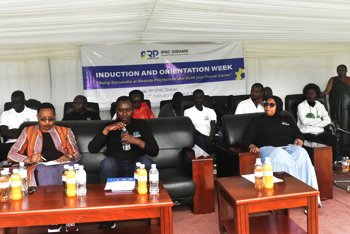 GishariCollege's tweet photo. Today, as we kicked off #RPInductionWeek2023 Dr.Gervais MWITENDE, Deputy Principal of @IPRC_Gishari, Alongside @JeanneBihogo Vice Mayor of @RwamaganaDistr, with different appointees joined new students in the closing ceremony. https://t.co/UTqCDoVcTU