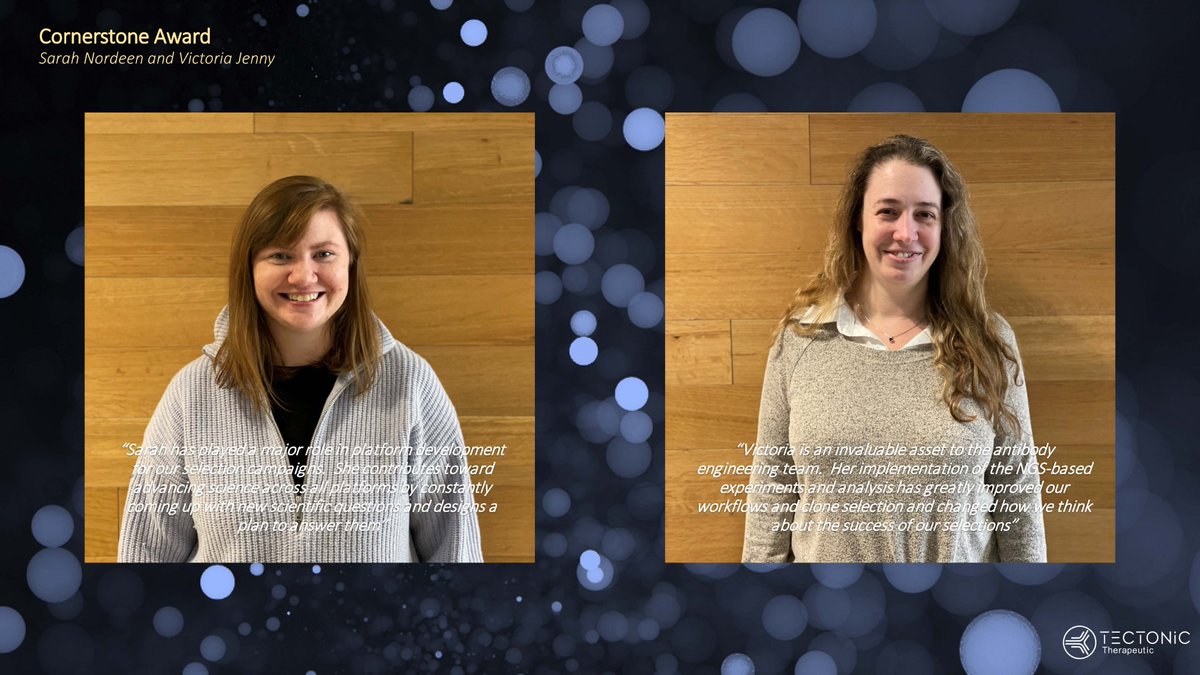 Happy #EmployeeAppreciationDay! Today we are shining the spotlight on the winners of our #TectonicAwards for being valuable scientific and cultural contributors. Thank you for all you do Kristie Barth, Ashley Smith, Joana Khatib, Peter Marek, Sarah Nordeen and Victoria Jenny!