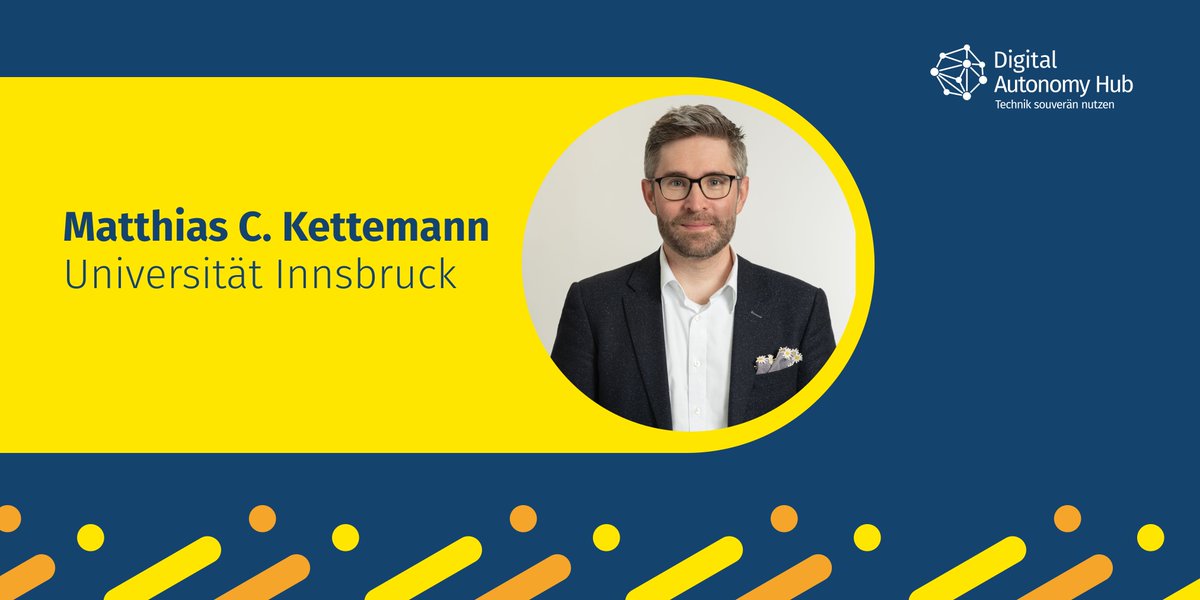 DigiAutonomyHub's tweet image. Welche Möglichkeiten gibt es, große Plattformen zu regulieren oder geltendes Recht anzuwenden um #Datenschutz nutzer·innenzentriert umzusetzen? 

Darüber spricht @MCKettemann, Professor an der @uniinnsbruck, in unserem #WebTalk am 22. März! Jetzt anmelden👉gi.de/to/dY-87535