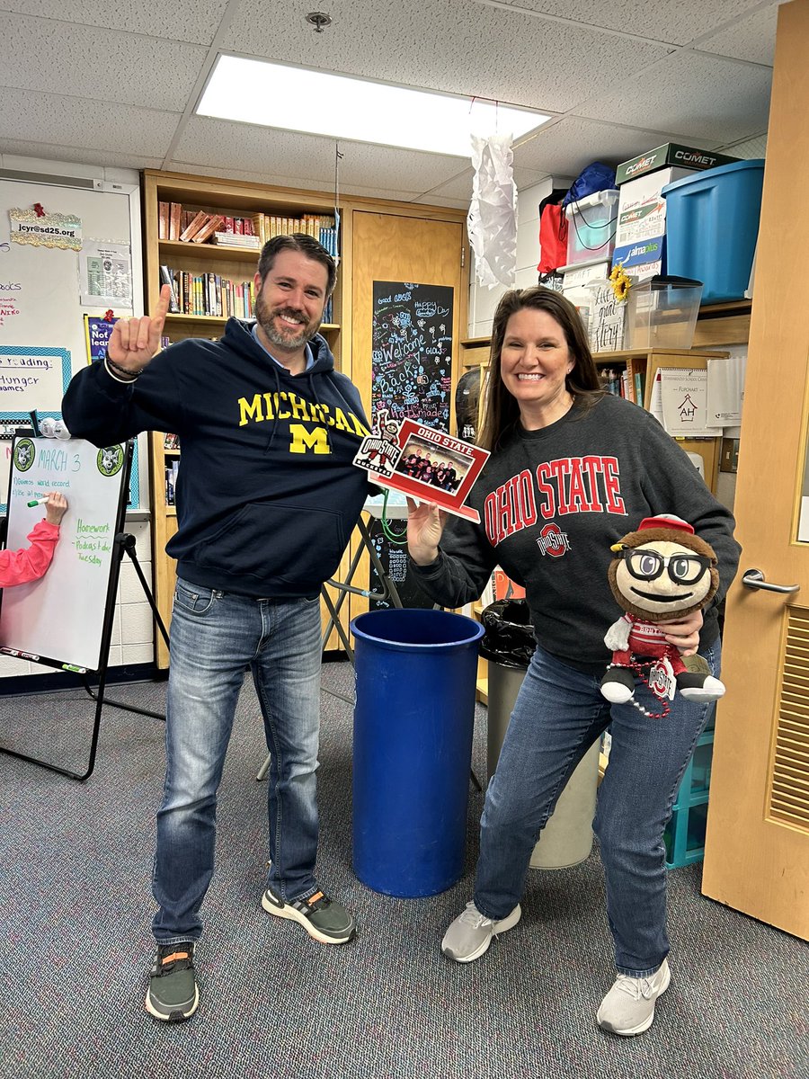 A little friendly rivalry never hurt anyone!  Go Bucks!