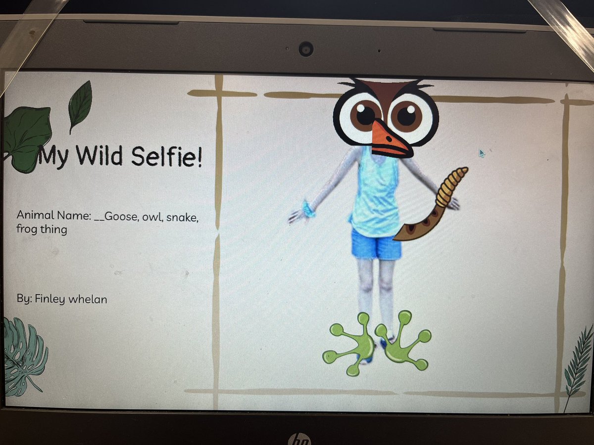 Third graders used their knowledge of animal characteristics and adaptations to Build A Wild Selfie. Thanks <a href="/BFergusonVB/">Brittany Ferguson</a> !