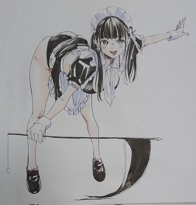 何か変な落書き。明日はちゃんと描く…! 