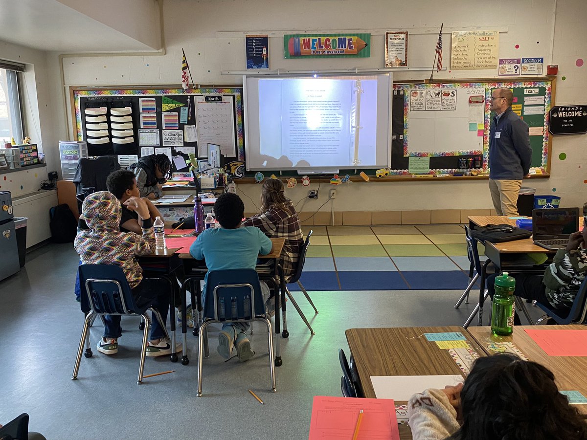 Thank you Mr. Anderson (EPA representative) for joining us to listen to my 4th graders share their opinion essays on why we should or should not ban plastic straws! <a href="/GBPEReading/">Glen Burnie Park Reading</a> <a href="/AACountySchools/">AACPS</a>