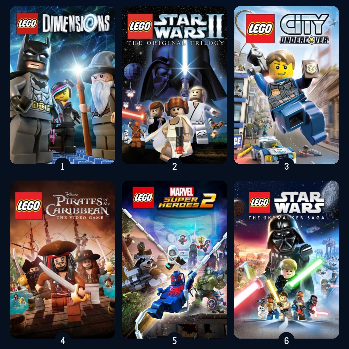 LEGO games Fans Community on "This is my 6 LEGO games so far, what's yours? Leave your opinion in the comments https://t.co/GVqY9RkePb" / Twitter