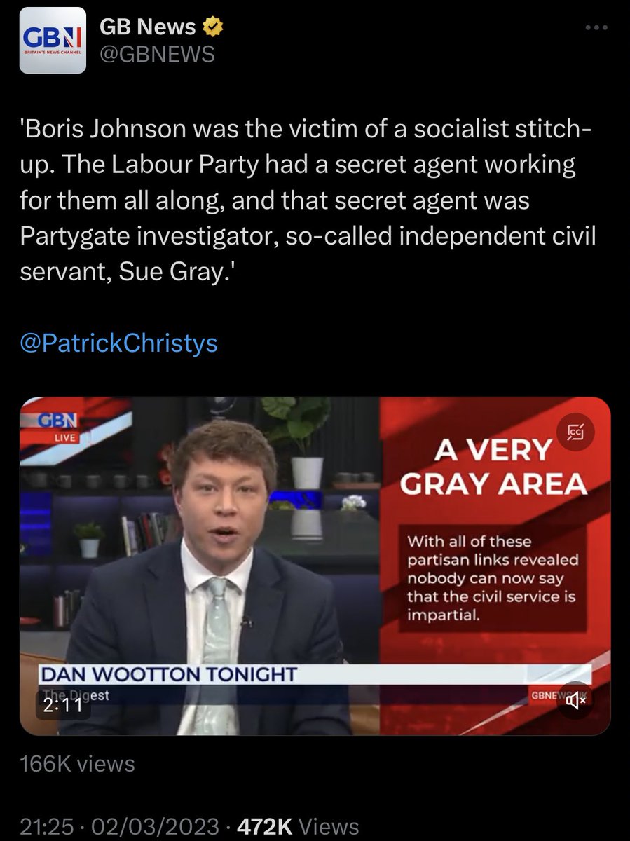 miffythegamer's tweet image. This video and the accompanying tweet has now been deleted by GB News. It is one of the most bat-shit crazy things I have ever watched in my life. It defies belief. Why on earth @Ofcom are not all over this propaganda media outlet is beyond me.
