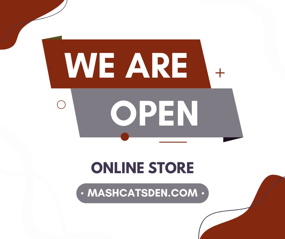 MashCatsDen's tweet photo. The online store for The Cat’s Den is now open! Buy new merchandise to show your Wildcat Pride. Shop at:https://t.co/9TmzsvYpj6 https://t.co/DnByHWYJx2