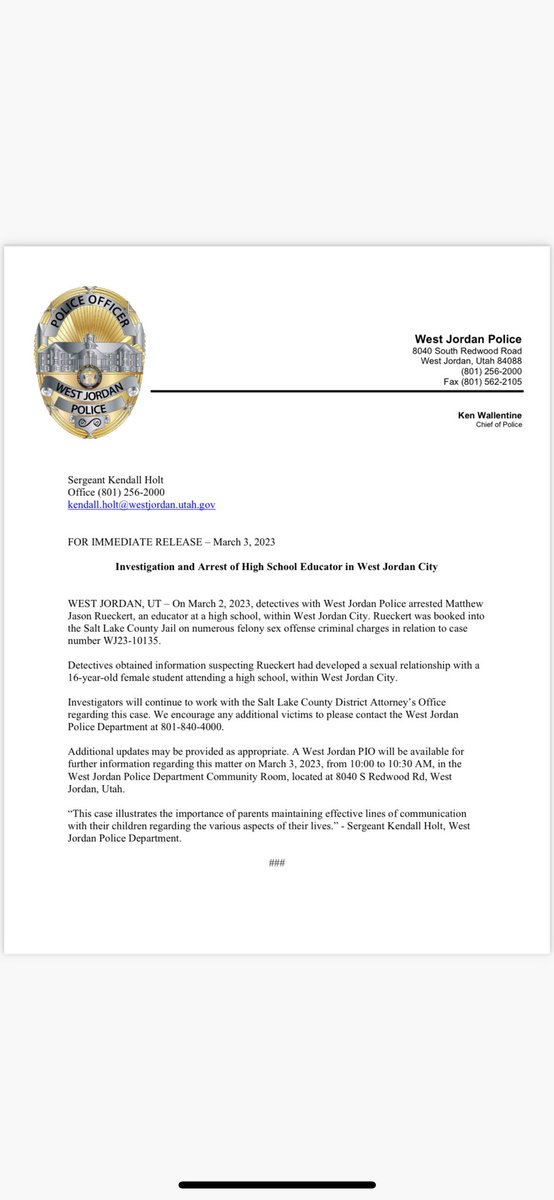 West Jordan Police Department Police