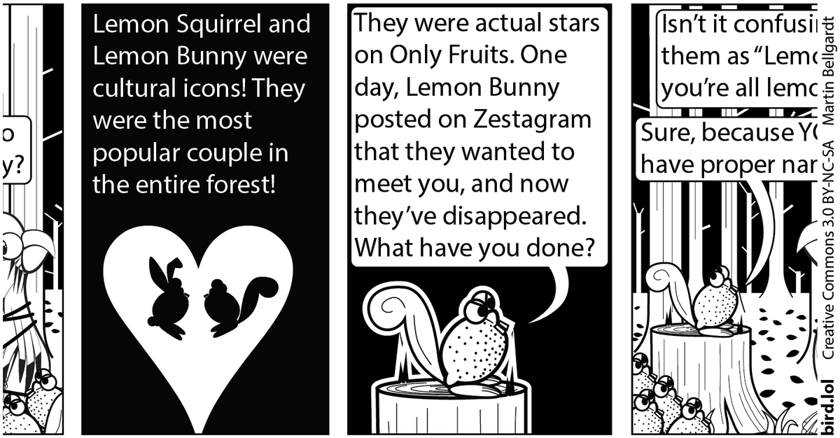 birddotlolbot's tweet photo. Comic 258: Demanding Juicetice
https://t.co/PhGzKORGnD https://t.co/Inwht31y0U