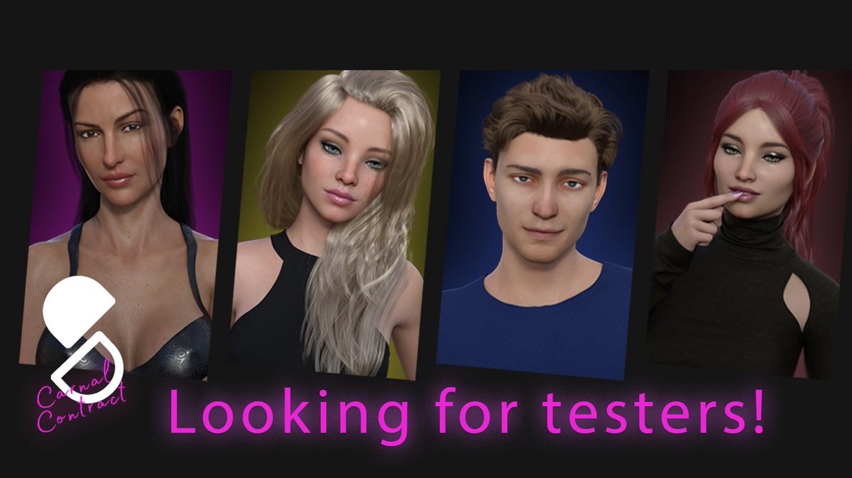 I am launching my first game on which I have been working last few months!

The first 50 testers can play the demo and give me feedback on renders, story etc.

Leave a comment,"I want to participate" and start following my Twitter and I will send details in inbox.

#3D #NSFW