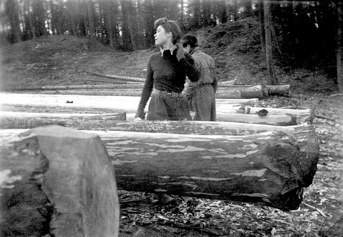 Fascinating story today! <a href="/ForestryEngland/">Forestry England</a> wants help naming these @VisitGrizedale #Lumberjills, part of the #TimberCorps. In 1942 they played a vital role in #WWII &amp; paved the way for female #foresters today, yet their stories are at risk of being forgotten. On <a href="/ITVborder/">ITV News Border</a> at 6pm.
