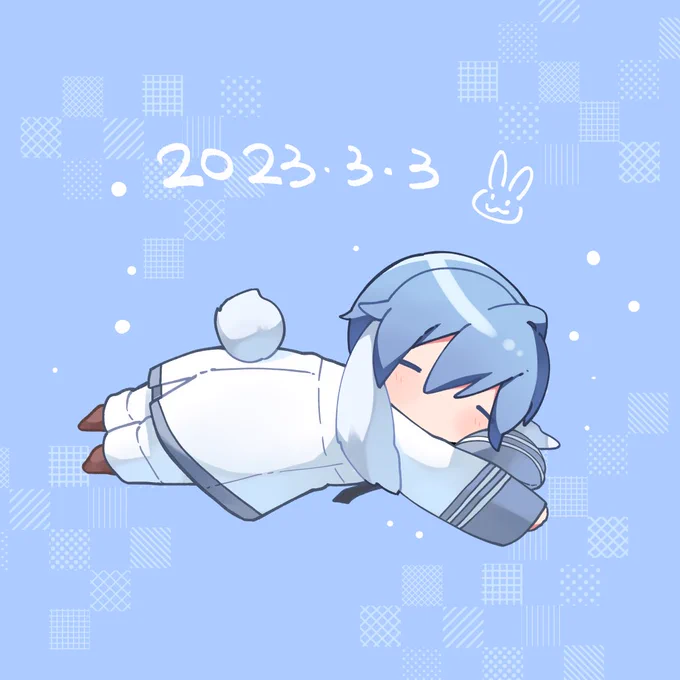#3月3日はうさほわの日 #KAITO すよすよ 