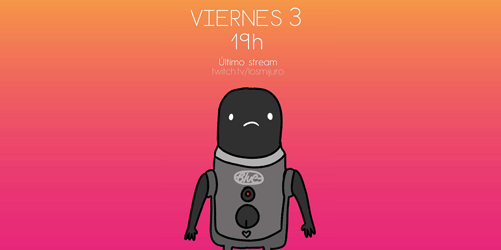 losmijuro's tweet photo. 🟣En unas horitas... ¡ÚLTIMO STREAM!

🧡¿Nos acompañas?

🥲https://t.co/1CxwB3tqVQ https://t.co/FcPSDltZhr
