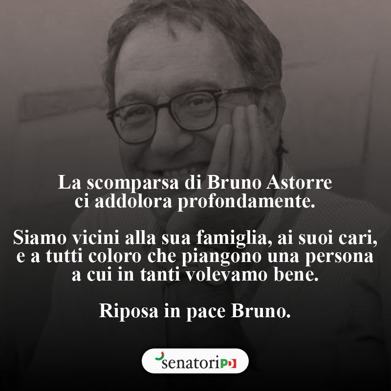 SenatoriPD's tweet photo. "Ciao Bruno, che dolore immenso. Ti vogliamo bene. Un abbraccio a Francesca e ai suoi cari".

Simona Malpezzi https://t.co/IdoHTQNZU4