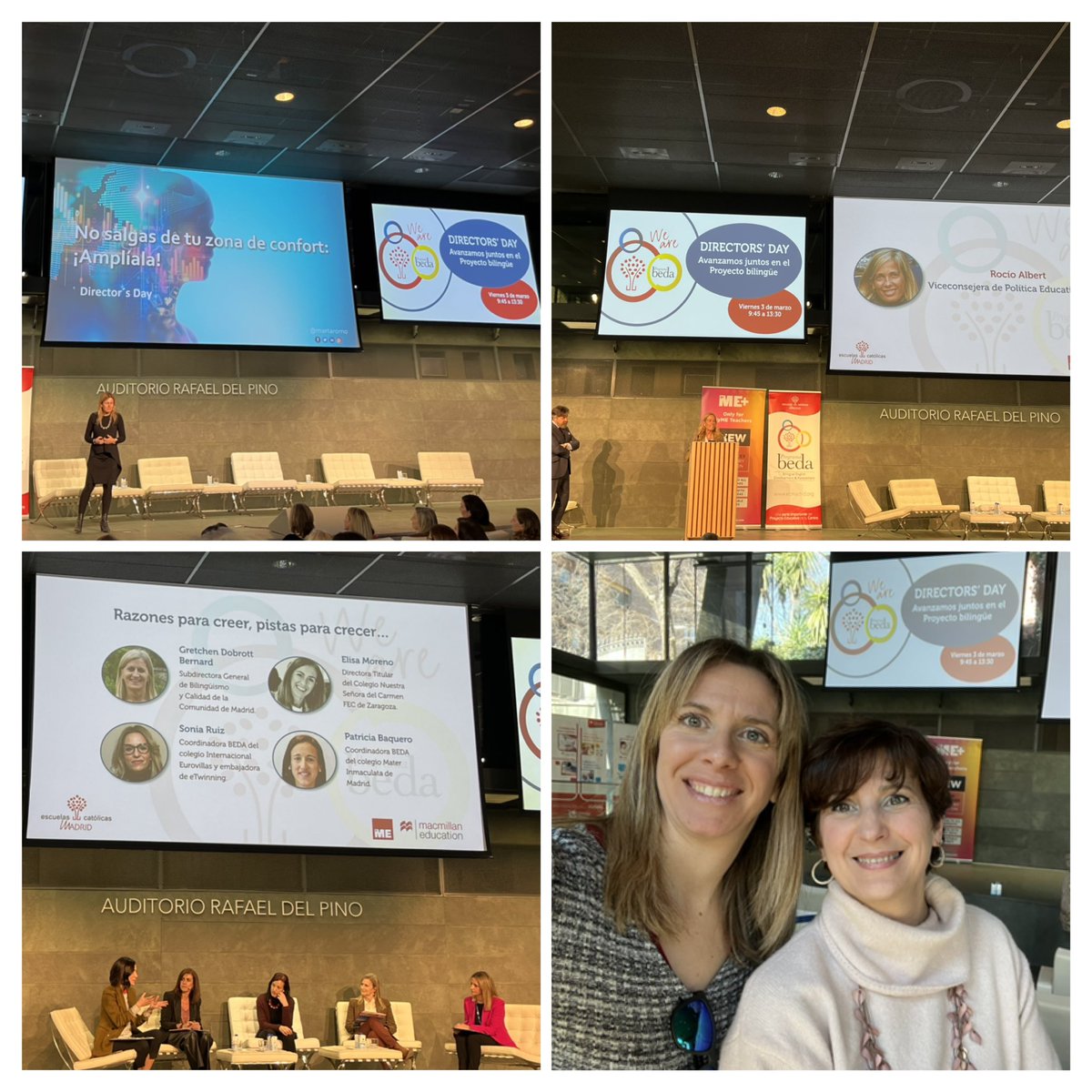 Asistimos al #DirectorsDay de <a href="/ecatolicmadrid/">Escuelas Católicas Madrid</a> <a href="/BEDAspain/">BEDAspain</a>, con <a href="/martaromo/">Marta Romo</a> que nos propone una reflexión basada en la neurociencia, Rocío Albert <a href="/blondieconomics/">Rocío Albert</a> Viceconsejera de Política Educativa <a href="/ComunidadMadrid/">Comunidad de Madrid</a> y mesa redonda sobre #bilingüismo 
<a href="/MacmillanELT/">Macmillan ELT</a>
#somospresentacion