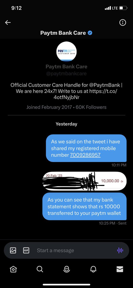 dua_ridham's tweet photo. What is this @paytmbankcare @Paytmcare @Paytm 

I’ve even sent you in DMs but still no reply

10,000 rs just automatically vanished from my account.

Are you even there to help me?

#paytmbandkaro #PaytmSeUPI #Paytm #paytm https://t.co/DVUiDCb8Iz