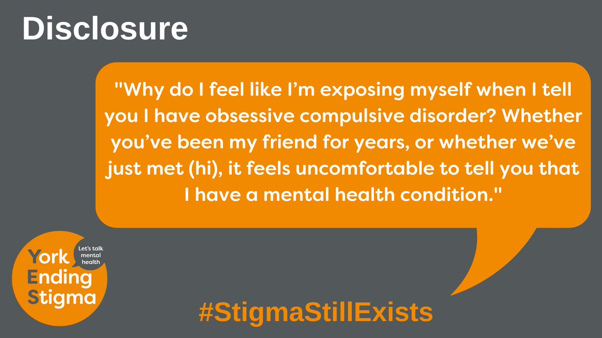 YorkEndsStigma's tweet photo. Champion Emily has written this excellent piece about how it feels to disclose that she has OCD and how she wishes people would respond 👇

https://t.co/uEfmp3KqMp

#StigmaStillExists https://t.co/v2BzYF0V8t