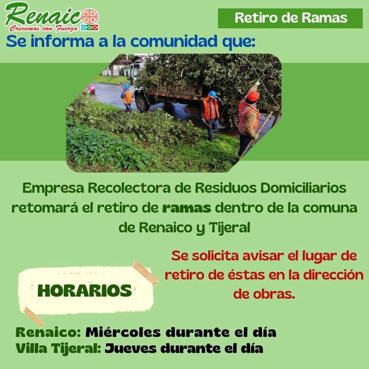 🔴 Recordar que deben acercarse a la municipalidad, dirección Comercio 287, para ingresar solicitud de retiro🗣