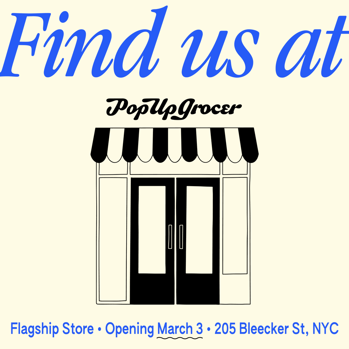 New York City, this is for you: Roaming the frozen aisle at @popupgrocery is the quickest way to cure your MTA breakdown blues 🚇 😉