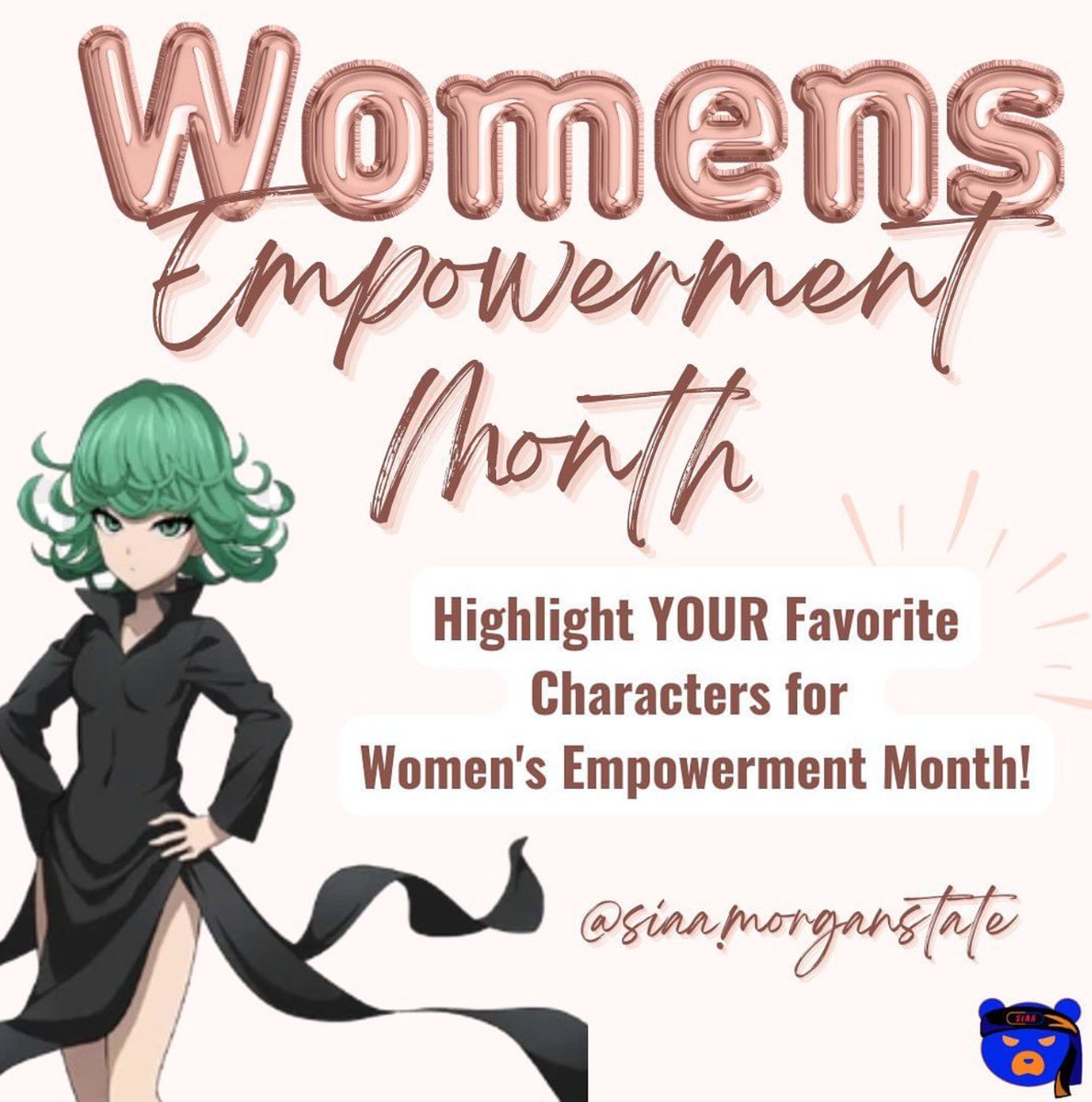 Good-Morning Shinobis & Happy Womens Empowerment Month! 💗 This month we will be highlighting many characters, actress, voice-actresses, and animators!
-
Comment YOUR favorite anime character for Women’s Empowerment Month💗
#msu23 #msu24 #msu25 #msu26 #womensempowerment #anime