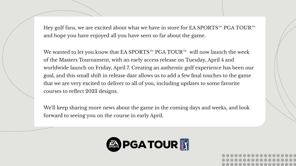 EA SPORTS PGA TOUR tweet media