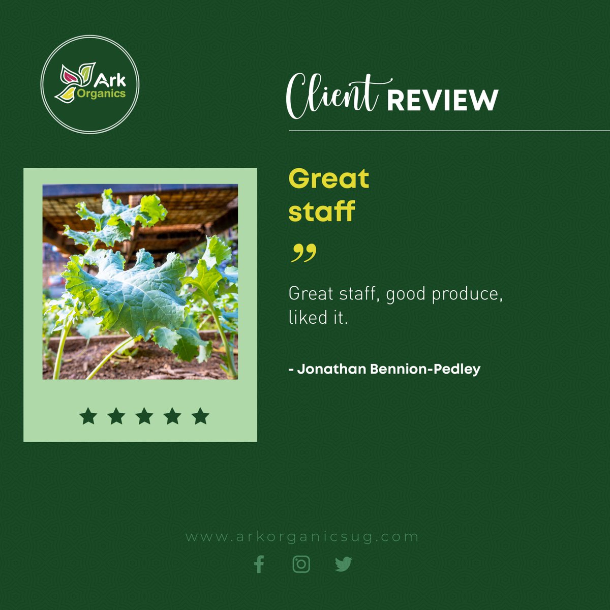 ArkOrganics's tweet image. Thank you Jonathan for leaving us a review. Thank you for visiting us at Ark Organics. 

#clientlove #clienttestimonies #happyclient #appreciation #grateful #arkorganics