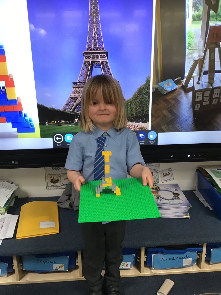 This morning we constructed our own Eiffel Towers 🇫🇷 🇫🇷