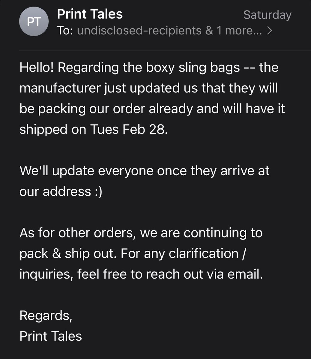 🌱 [#hanniegoupdates]

pt update: because we have boxy sling bags, ours order will take longer ^^~