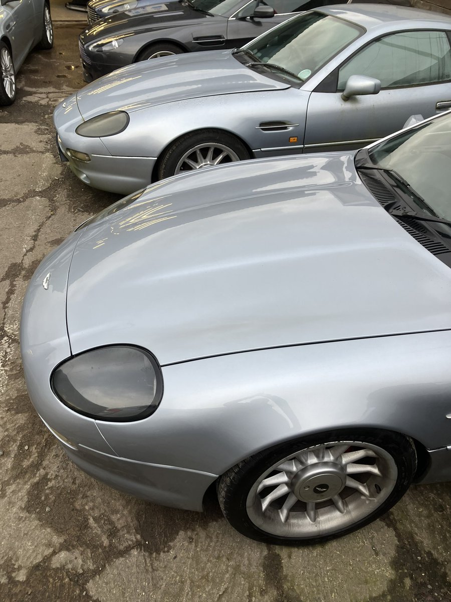 DB7 i6 are not the most common Aston nowadays but even more unlikely is to see two series 1 variants side by side.

With production of these car in the high hundreds they are quite a rare beast now. More so for the one in the foreground which is a five speed manual car.
