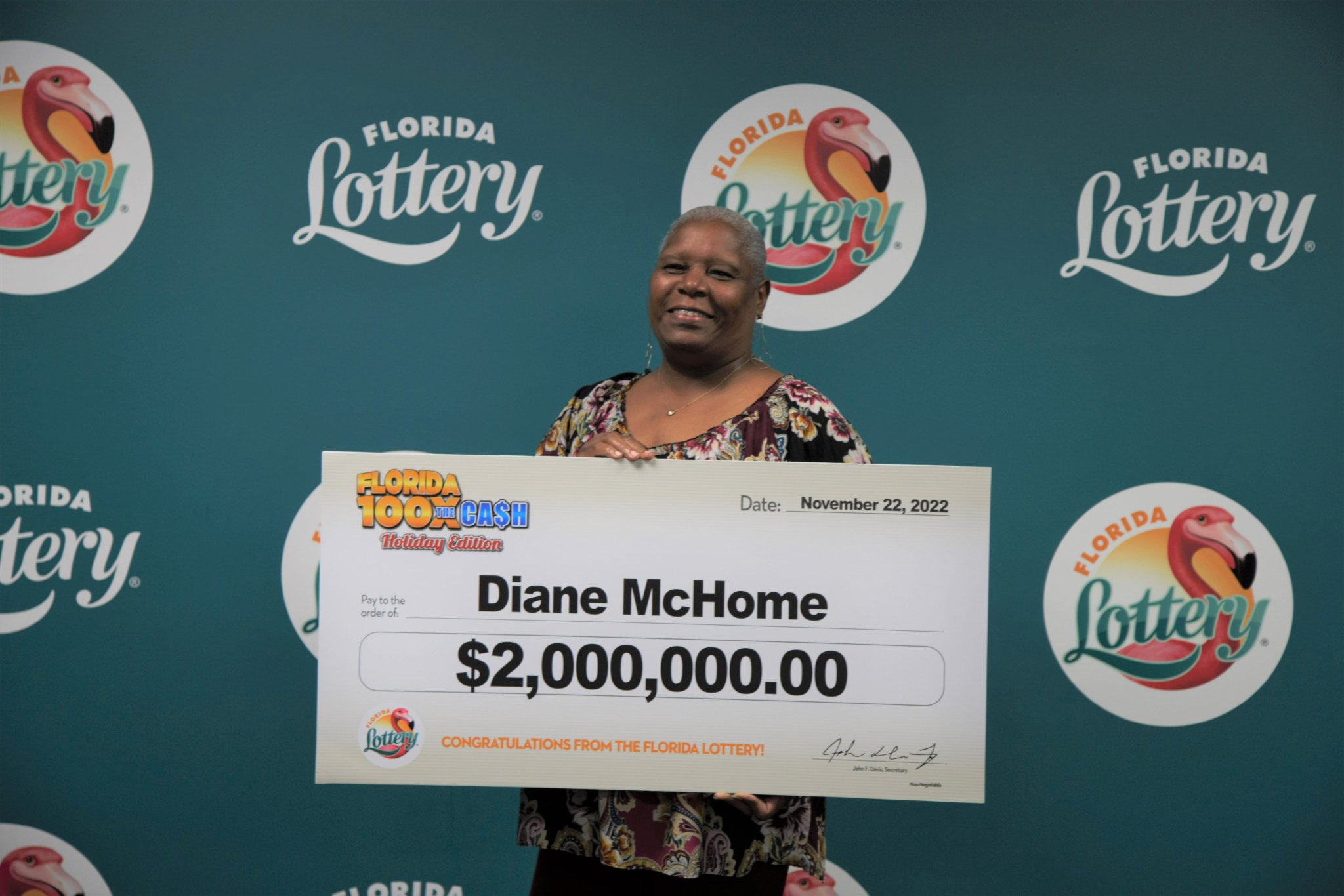 Florida Lottery on Twitter "Diane McHome of Gainesville took home a
