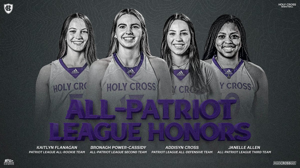 HCrossWBB's tweet photo. Congratulations to our All-Patriot League honorees! 

📰 https://t.co/tgV7Ebyrkm
🎟️ https://t.co/ZN10PR5qzk

#GoCrossGo https://t.co/ZV027hc942