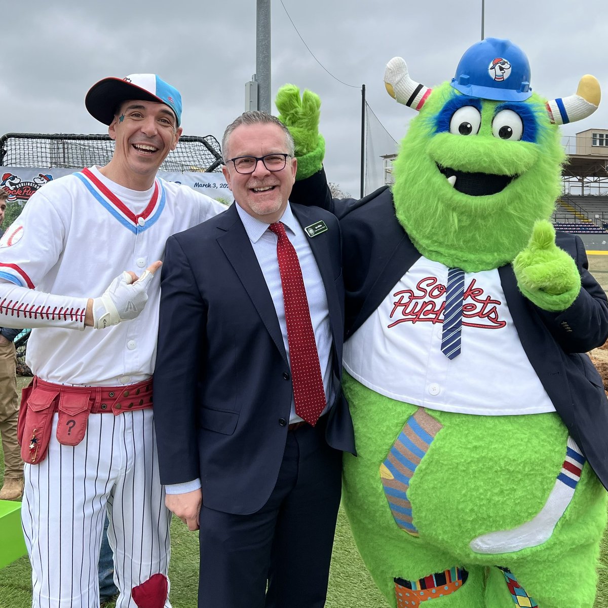 Congratulations to the @GoSockPuppets and @BurlingtonNC on the groundbreaking today of the new three-tiered entertainment venue along the first base line of the Burlington Athletic Stadium.  ⚾️ Looking forward to it!