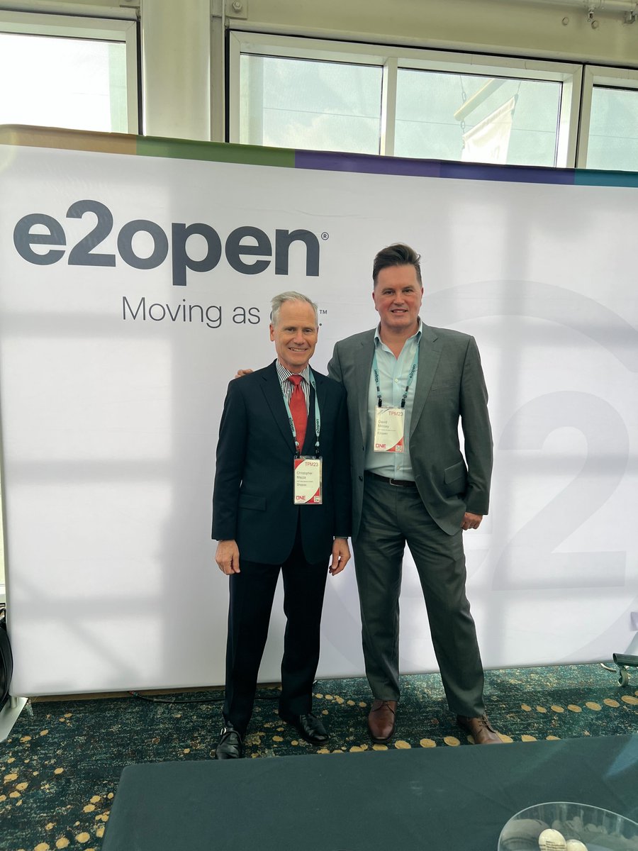 RaviShing78's tweet photo. Wrapping up from an inspiring #TPM23 including some truly insightful interactions, among them connecting with David Mincey, VP Americas at our partner @e2open. #TPMTech #SupplyChainVisibility #RTTV #ChrisMazza @ShippeoFRA https://t.co/1JaJDWlM4O