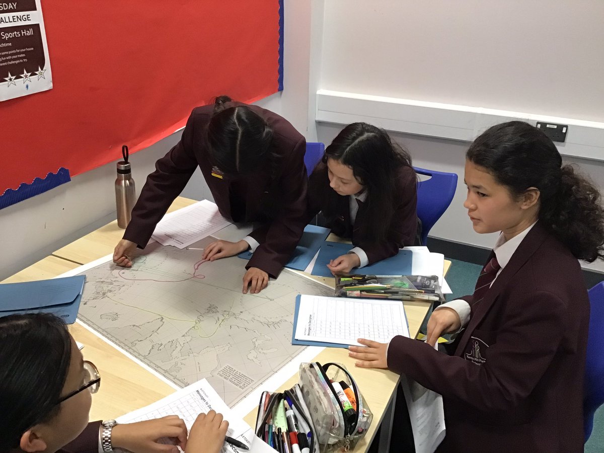 KHPcomputing's tweet image. Today in our @bletchleypark workshop we are using Triangulation techniques  to find U-boats and save the British food convoy crossing the Atlantic during WWII.